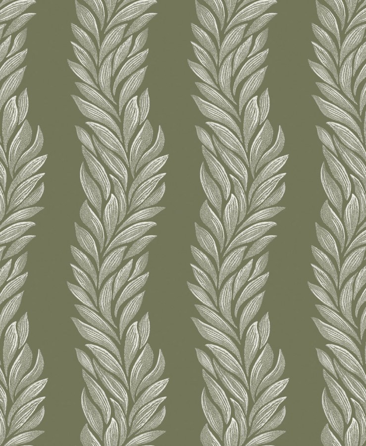 Vliesová tapeta na zeď, zelená, bílá, listy, 140321, Laura Ashley 4 - Laura Ashley