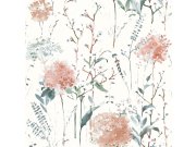 Vliesová tapeta na zeď, bílá, modrá, květinový vzor, 130104, Laura Ashley 4