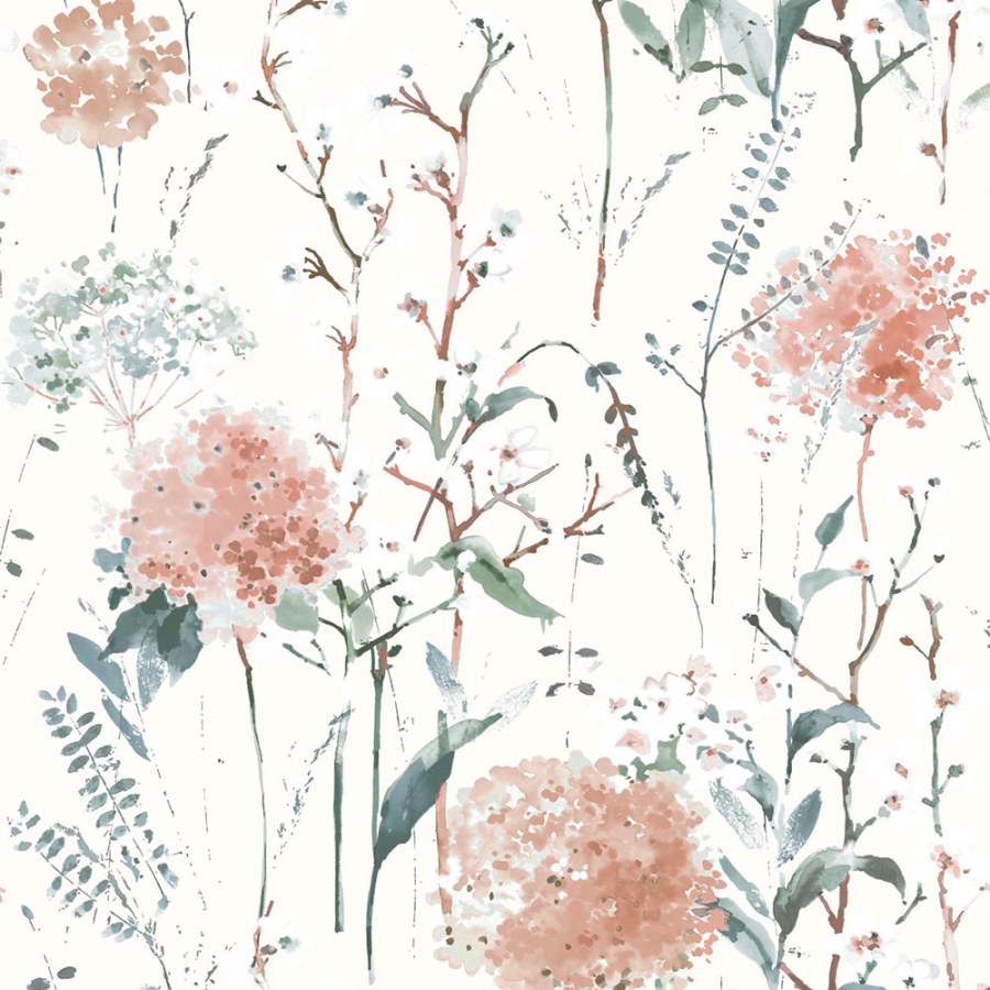 Vliesová tapeta na zeď, bílá, modrá, květinový vzor, 130104, Laura Ashley 4 - Laura Ashley