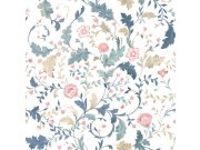 Vliesová tapeta na zeď, bílá, béžová, květiny, 130099, Laura Ashley 4 