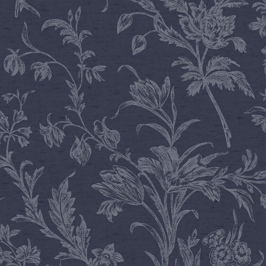 Vliesová tapeta na zeď, modrá, květinový vzor, 127392, Laura Ashley 4 - Laura Ashley