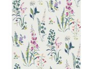 Květinová vliesová tapeta na zeď, růžová, fialová, 127401, Laura Ashley 4