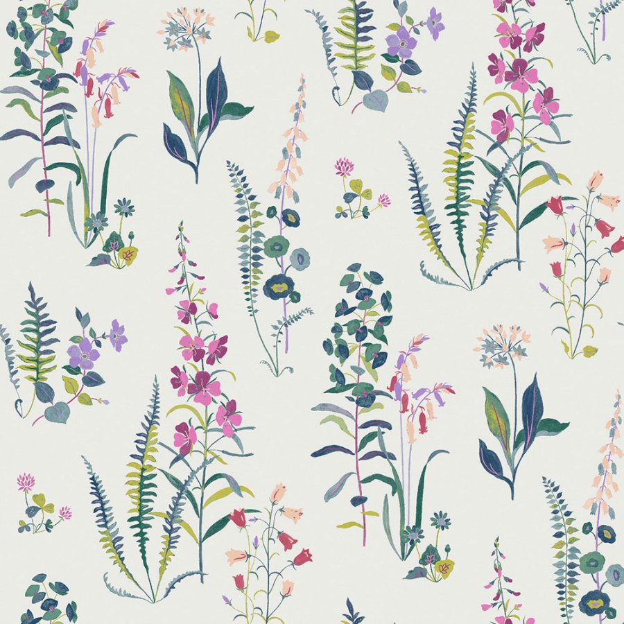 Květinová vliesová tapeta na zeď, růžová, fialová, 127401, Laura Ashley 4 - Laura Ashley