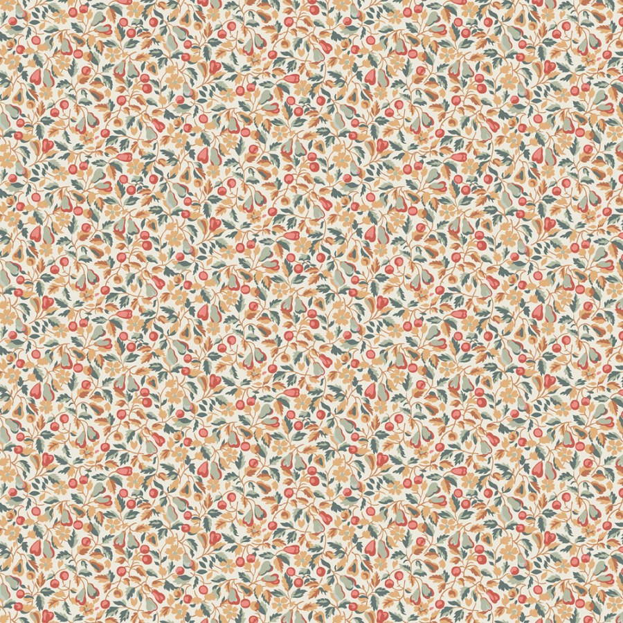 Vliesová tapeta na zeď, červená, oranžová, třešně, hrušky, 127398, Laura Ashley 4 - Laura Ashley