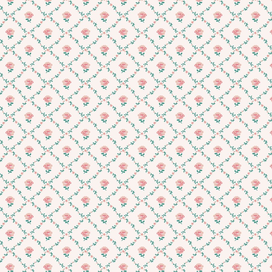 Vliesová tapeta na zeď, červená, zelená, růžičky, 122766, Laura Ashley 4 - Laura Ashley