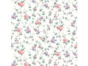 Vliesová tapeta na zeď, zelená, fialová, květy, 122765, Laura Ashley 4