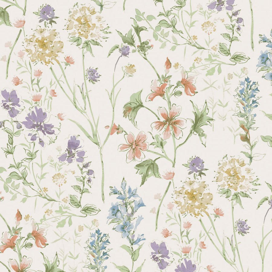 Vliesová tapeta na zeď, zelená, modrá, divoká louka, 122764, Laura Ashley 4 - Laura Ashley