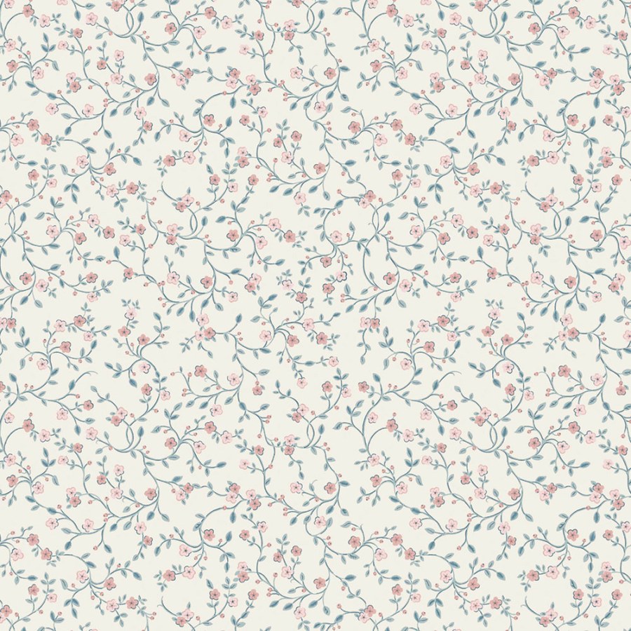 Vliesová tapeta na zeď, modrá, růžová, květiny, 122749, Laura Ashley 4 - Laura Ashley