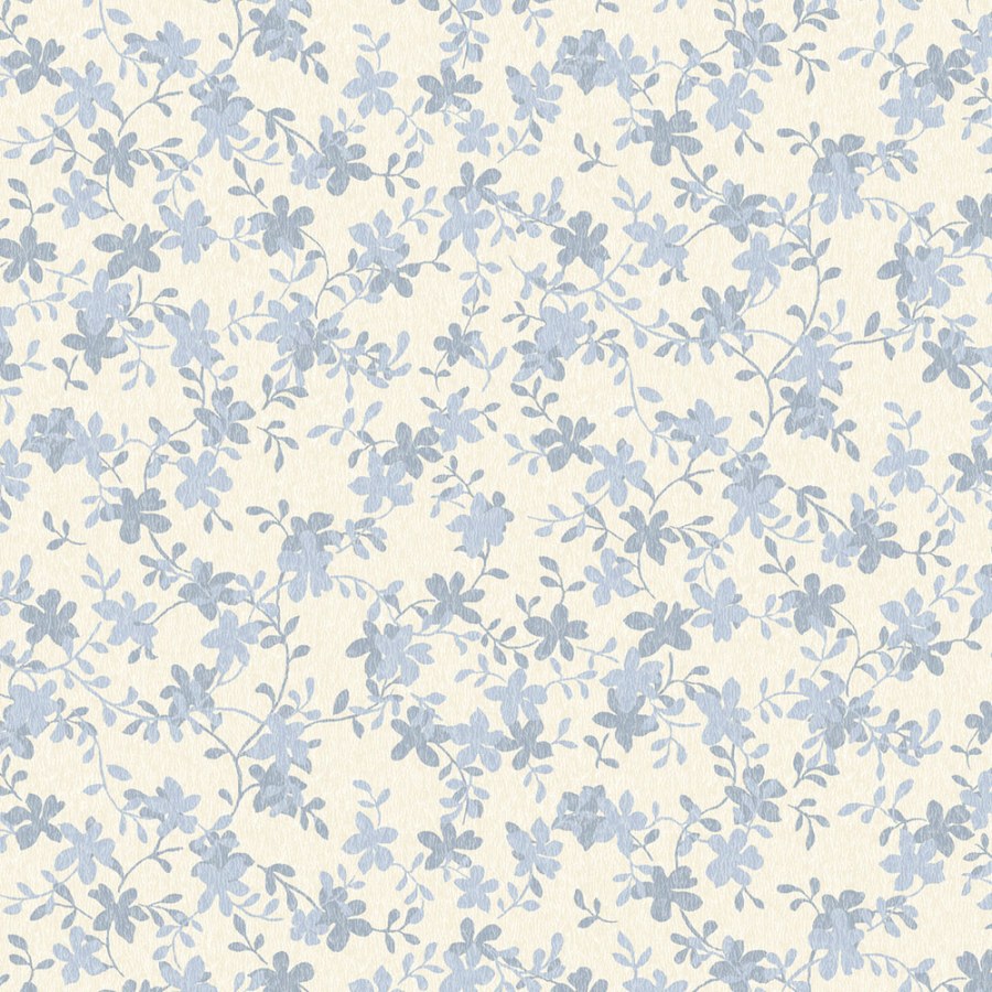 Vliesová tapeta na zeď, modrá, šedá, lístky, 122744, Laura Ashley 4 - Laura Ashley
