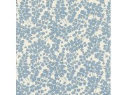 Vliesová tapeta na zeď, modrá, bílá, lístky, 122743, Laura Ashley 4 Tapety Yara - Laura Ashley