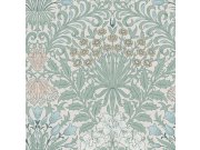 Vliesová tapeta na zeď, zelená, růžová, květiny, listy, 140496, William Morris at Home vol. 2