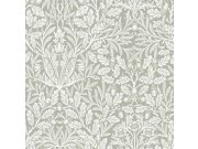 Vliesová tapeta na zeď, zelená, šedá, květiny, listy, 140492, William Morris at Home vol. 2