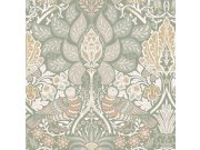 Vliesová tapeta na zeď, zelená, růžová, květiny, ptáci, 140482, William Morris at Home vol. 2