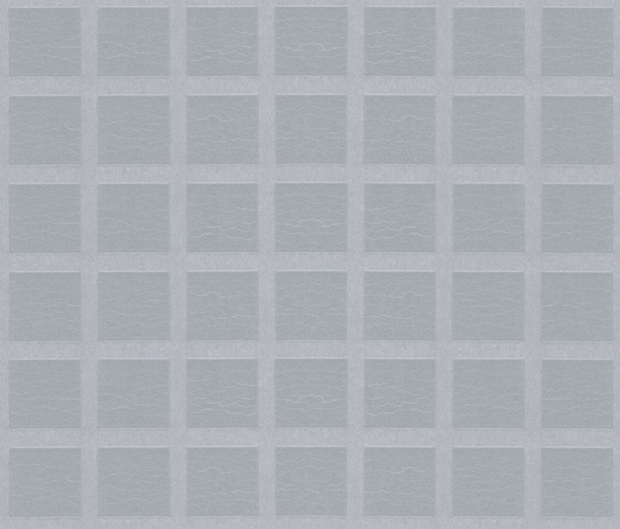 Vliesová tapeta na zeď, stříbrná, čtverce, 59768, Grains & Plains, Marburg Vliesová tapeta na zeď, stříbrná, čtverce, 59768, Grains & Plains, Marburg