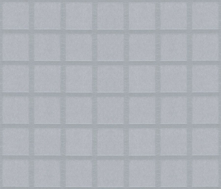 Vliesová tapeta na zeď, bílo-šedá, čtverce, 59767, Grains & Plains, Marburg Vliesová tapeta na zeď, bílo-šedá, čtverce, 59767, Grains & Plains, Marburg