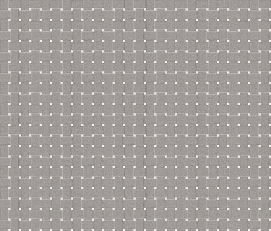 Vliesová tapeta na zeď, šedá, bílá, imitace rohože, 59745, Grains & Plains, Marburg Vliesová tapeta na zeď, šedá, bílá, imitace rohože, 59745, Grains & Plains, Marburg