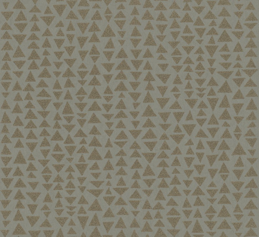 Vliesová tapeta na zeď, zlato-šedá, trojúhelníky, 32021, Grains & Plains, Marburg Vliesová tapeta na zeď, zlato-šedá, trojúhelníky, 32021, Grains & Plains, Marburg