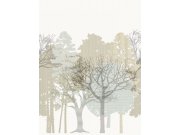 Tapety Yara Decoprint - Vliesová obrazová tapeta na zeď, krémová, šedá, stromy, AND28290, Antibes, Decoprint Vliesová obrazová tapeta na zeď, krémová, šedá, stromy, AND28290, Antibes, Decoprint