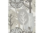 Tapety Yara Decoprint - Vliesová tapeta na zeď, šedá, okrová, stromy, AN28280, Antibes, Decoprint Vliesová tapeta na zeď, šedá, okrová, stromy, AN28280, Antibes, Decoprint