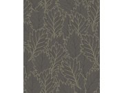 Tapety Yara Decoprint - Vliesová tapeta na zeď, černá, zlatá, listy, puntíky, AN28263, Antibes, Decoprint Vliesová tapeta na zeď, černá, zlatá, listy, puntíky, AN28263, Antibes, Decoprint