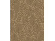 Vliesová tapeta na zeď, hnědá, bronzová, listy, puntíky, AN28262, Antibes, Decoprint Tapety Yara - Decoprint