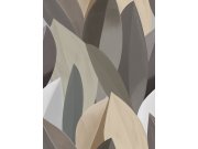 Vliesová obrazová tapeta na zeď, černá, šedá, listy, SYD27597, Serenity, Decoprint