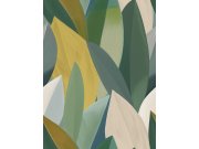 Vliesová obrazová tapeta na zeď, zelená, listy, SYD27596, Serenity, Decoprint Tapety Yara - Decoprint