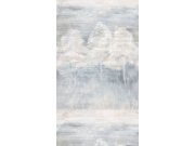 Vliesová obrazová tapeta na zeď, šedá, modrá, stromy, SYD27590, Serenity, Decoprint