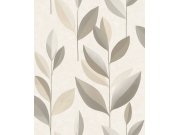 Vliesová tapeta na zeď, béžová, hnědá, listy, SY27551, Serenity, Decoprint