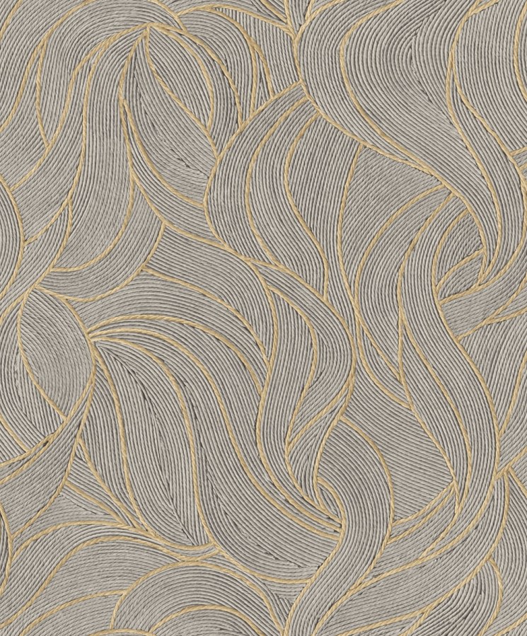 Flisová tapeta na zeď, Smeđa, vlnky, TN29072, Terra Nova, Decoprint