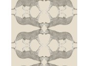 Flisová tapeta na zeď, krémovo-Srebrna, leopard, NHW1032, Perla, Decoprint Decoprint