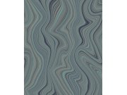 Flisová tapeta na zeď, linie, modro-zelena, SO27051, Soleado, Decoprint