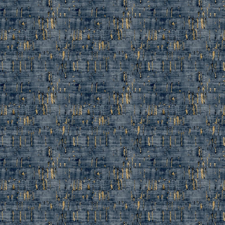 Flisová tapeta na zeď, modro-bronzová, imitace korku, NHW1031, Perla, Decoprint