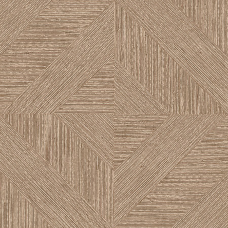 Flisová tapeta na zeď, parketový vzor, textura rohože, Smeđa, Bež, IM28015, Imani, Decoprint