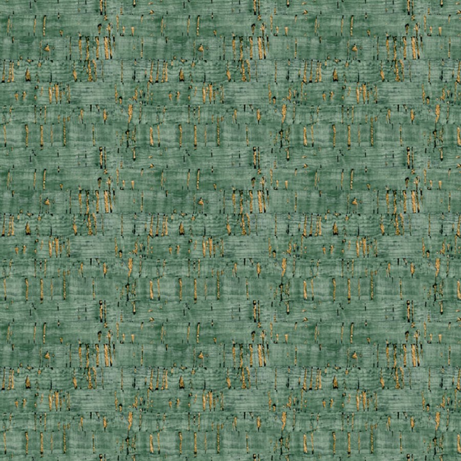 Flisová tapeta na zeď, zeleno-bronzová, imitace korku, NHW1030, Perla, Decoprint