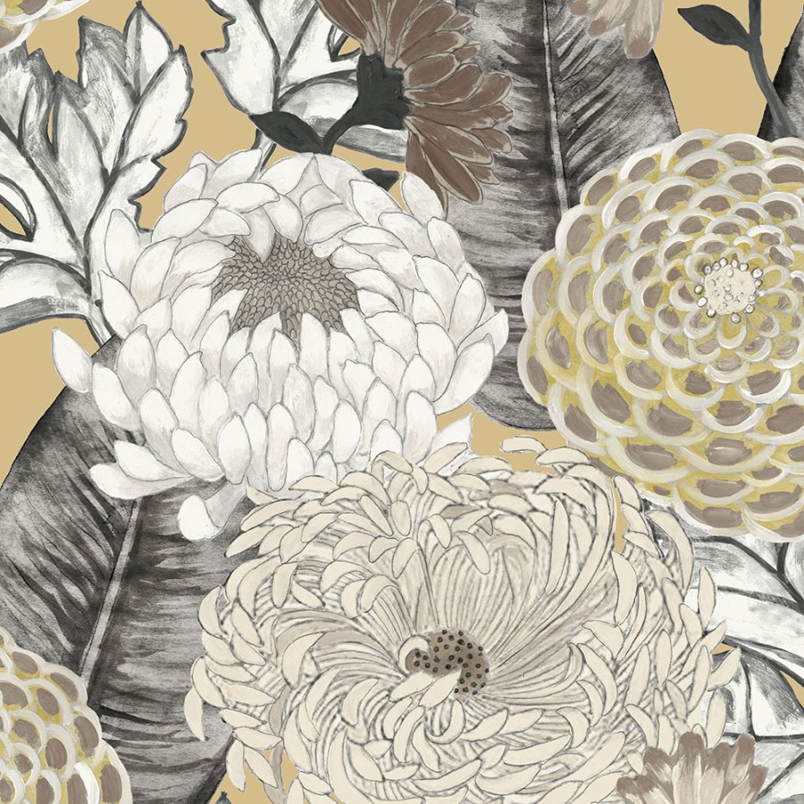 Flisová tapeta s velkými květinami BR24031, Breeze, Decoprint