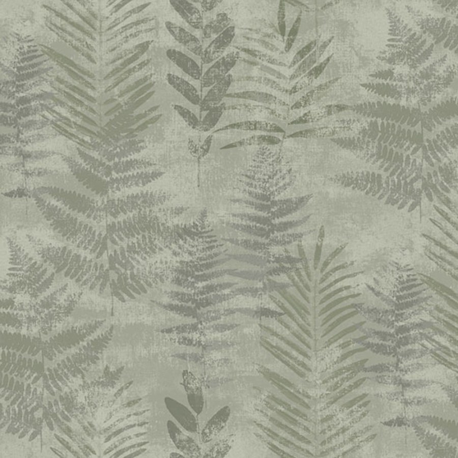 Zelena vliesová tapeta s listy, RE25154, Reflect, Decoprint