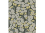 Zeleno-Siva vliesová tapeta na zeď, větvičky, stromy, BA26052, Brazil, Decoprint