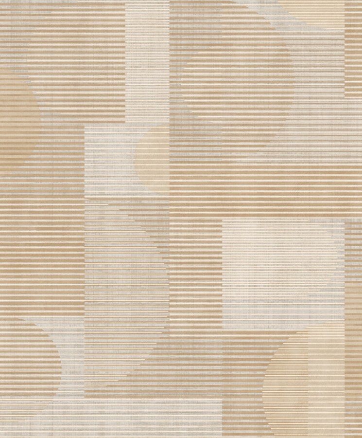 Bež geometrická vliesová tapeta na zeď, AL26281, Allure, Decoprint