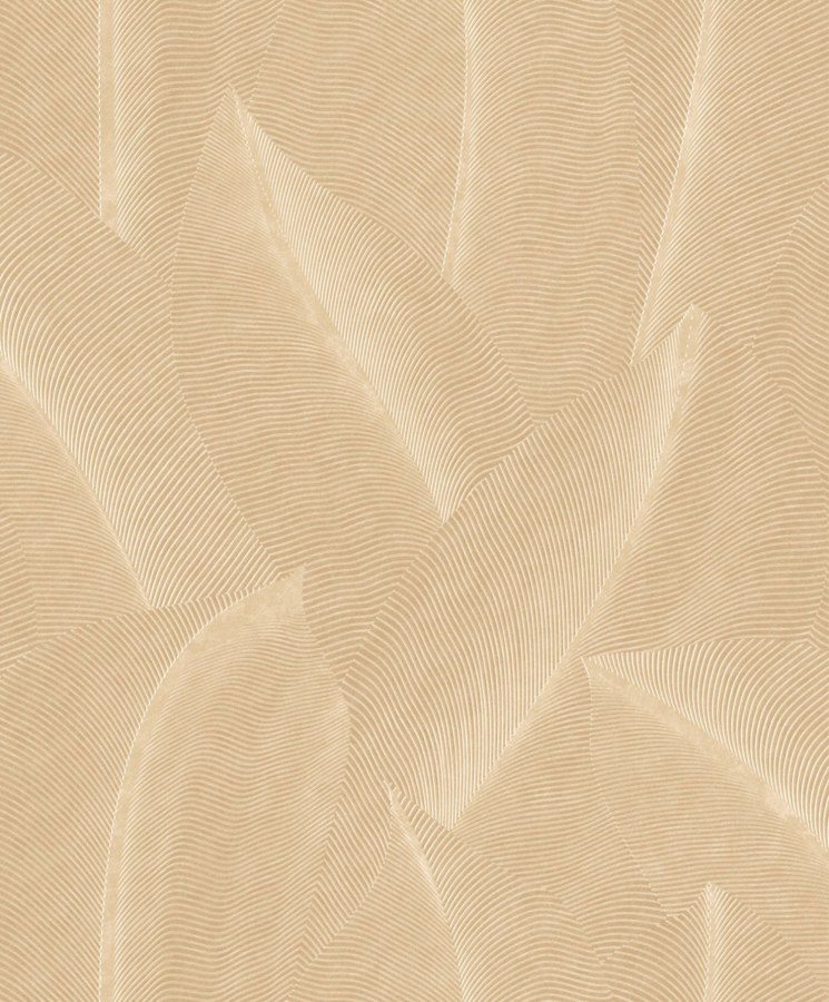 Bež vliesová tapeta s listy,  AL26220, Allure, Decoprint