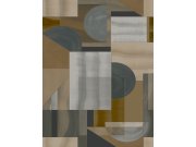 Geometrická vliesová obrazová tapeta na zeď, Smeđa, FW4009-4, Feature Walls, Decoprint