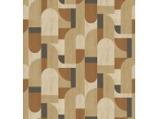 Geometrická vliesová obrazová tapeta na zeď, Smeđa, FW4064-1, Feature Walls, Decoprint