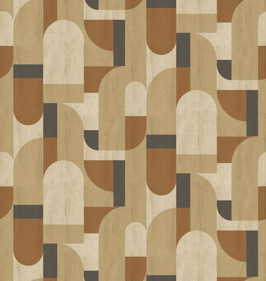 Geometrická vliesová obrazová tapeta na zeď, Smeđa, FW4064-1, Feature Walls, Decoprint Geometrická vliesová obrazová tapeta na zeď, Smeđa, FW4064-1, Feature Walls, Decoprint