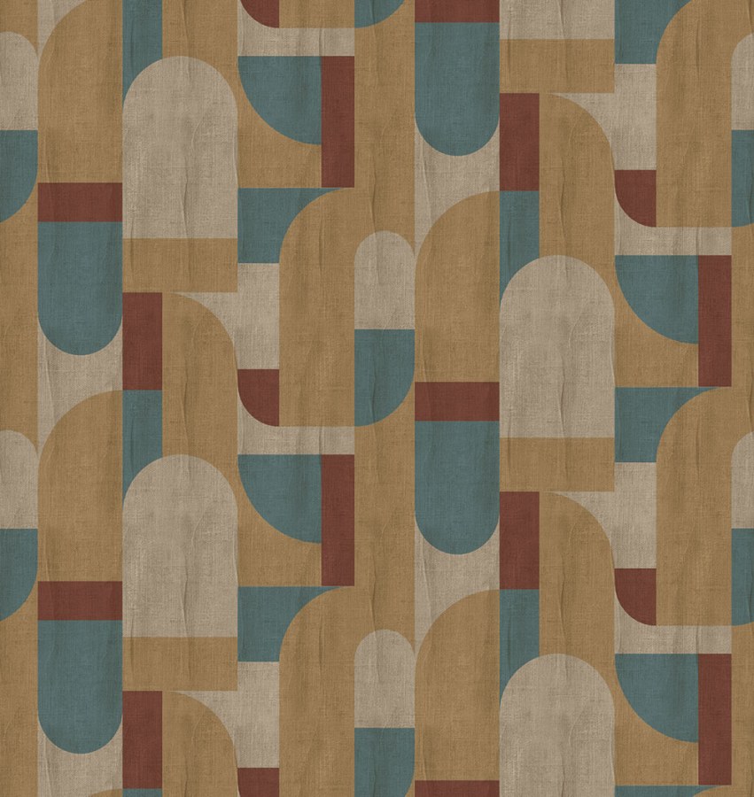 Geometrická vliesová obrazová tapeta na zeď, hnědo-zelena, FW4064-2, Feature Walls, Decoprint Geometrická vliesová obrazová tapeta na zeď, hnědo-zelena, FW4064-2, Feature Walls, Decoprint