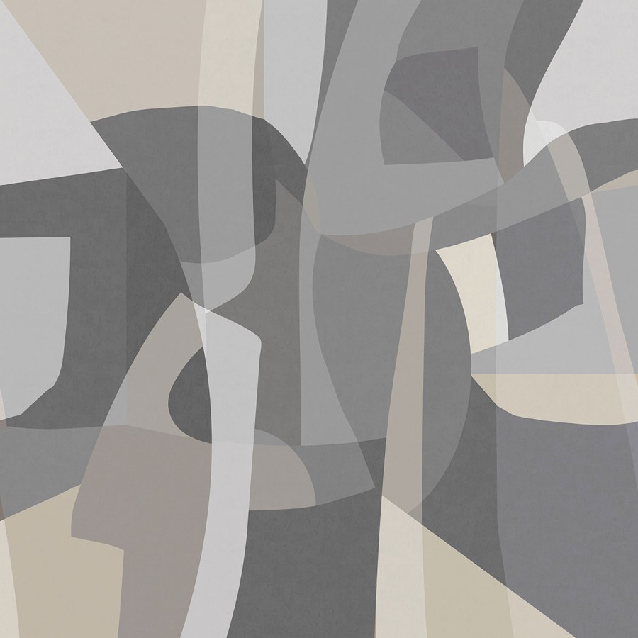 Geometrická vliesová obrazová tapeta na zeď, Siva, SOD27094, Soleado, Decoprint