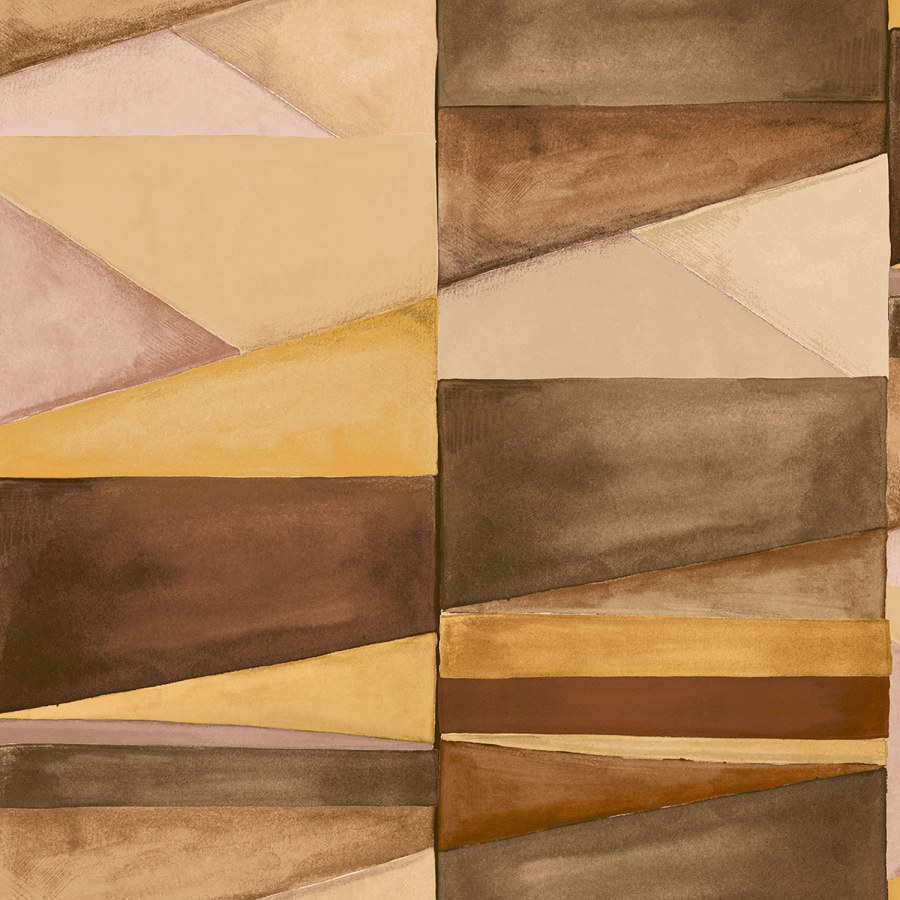 Geometrická vliesová tapeta na zeď, Smeđa, SO27032, Soleado, Decoprint