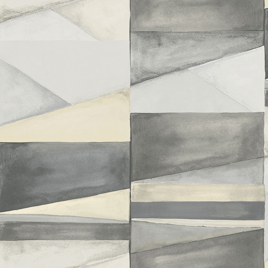 Geometrická vliesová tapeta na zeď, Siva, SO27034, Soleado, Decoprint