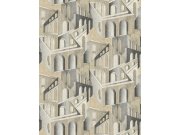 Grafická vliesová obrazová tapeta na zeď, Siva-Bež, FW4013-2, Feature Walls, Decoprint