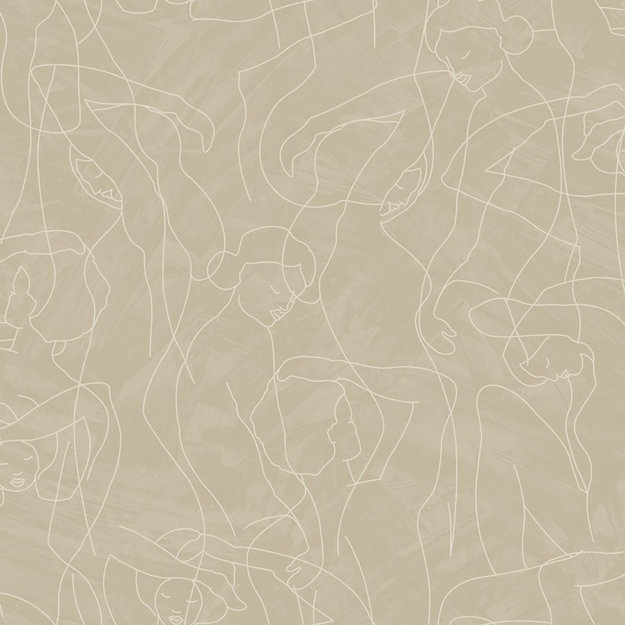Grafická vliesová tapeta na zeď, postavy, Siva-Bež, SO27044, Soleado, Decoprint Grafická vliesová tapeta na zeď, postavy, Siva-Bež, SO27044, Soleado, Decoprint