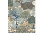 Decoprint - Plava vliesová tapeta na zeď, stromy, AL26252, Allure, Decoprint Plava vliesová tapeta na zeď, stromy, AL26252, Allure, Decoprint